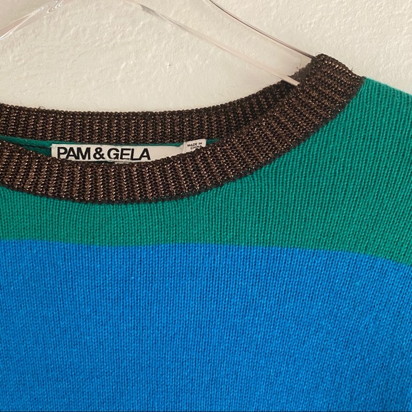 PAM AND GELA multicolor striped sweater SMALL - Picture 12 of 15